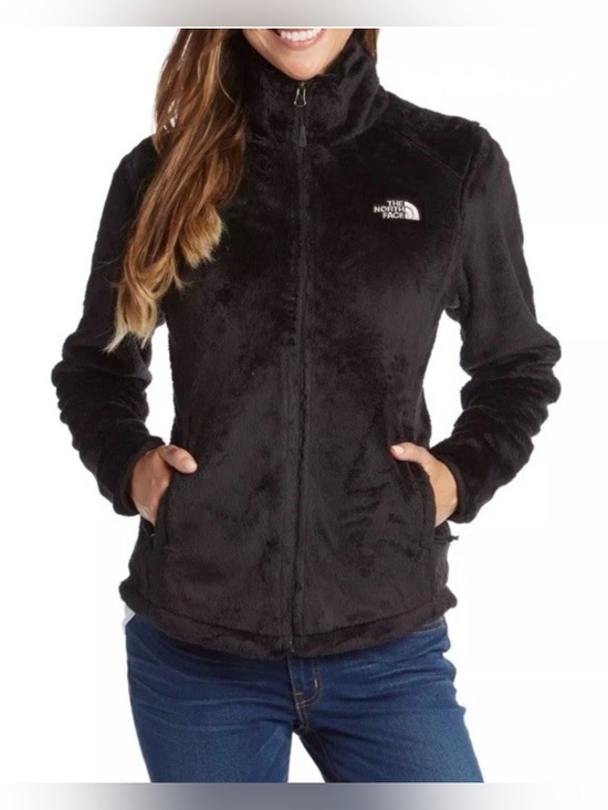 The North Face Jackets & Blazers - The North Face Women's Osito Black Fuzzy Fleece Teddy Full Zip Jacket M
